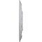 Ekena Millwork Blackthorn Ceiling Medallion (Fits Canopies up to 4 7/8"), 11 3/4"OD x 3 5/8"ID x 1"P, Frost CM11BLFRF - alternate 2